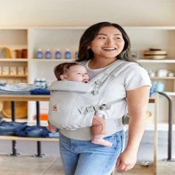 Ergobaby Porte-bébé Adapt SoftTouch Coton gris perle