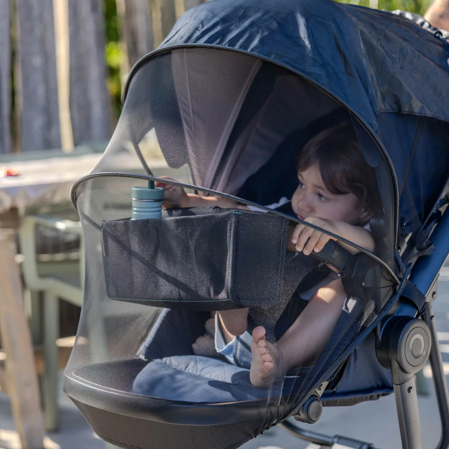 Ezimoov Protection pluie pour poussette 3 en 1 Ezi Noir