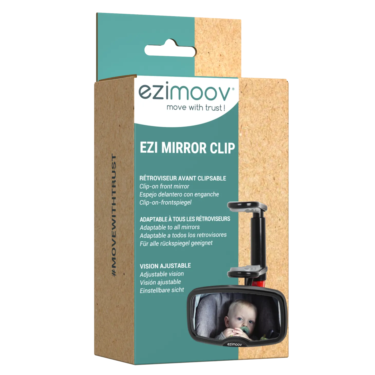 Ezimoov Rétroviseur Clip Noir