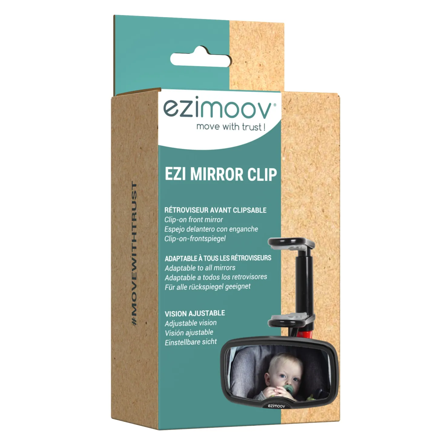 Ezimoov Rétroviseur Clip Noir
