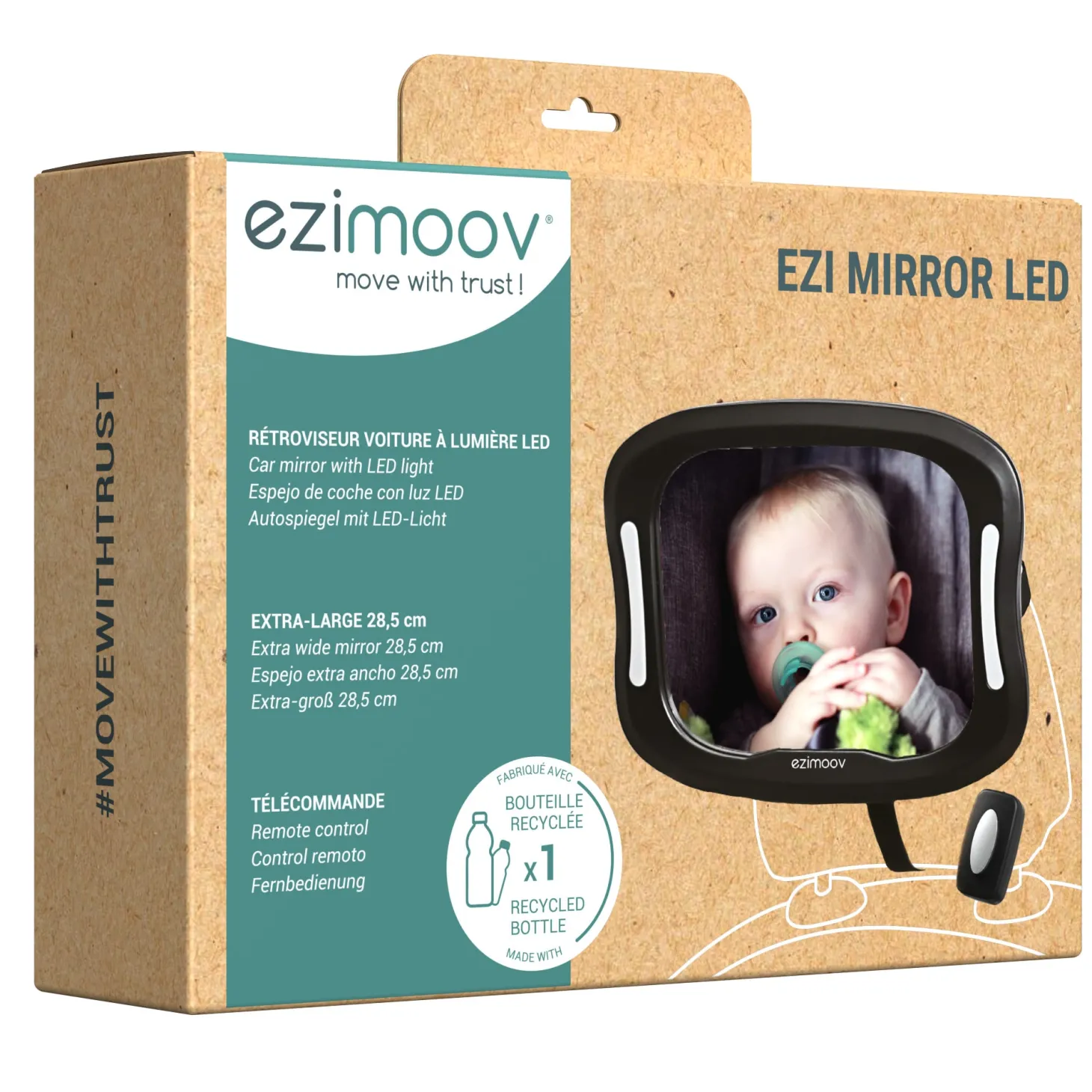 Ezimoov Rétroviseur LED éco-conçu Noir
