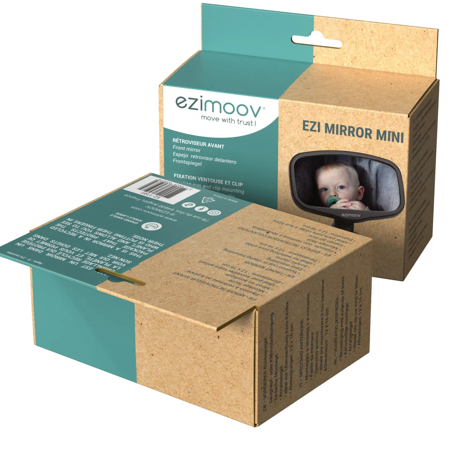 Ezimoov Rétroviseur Mini Noir