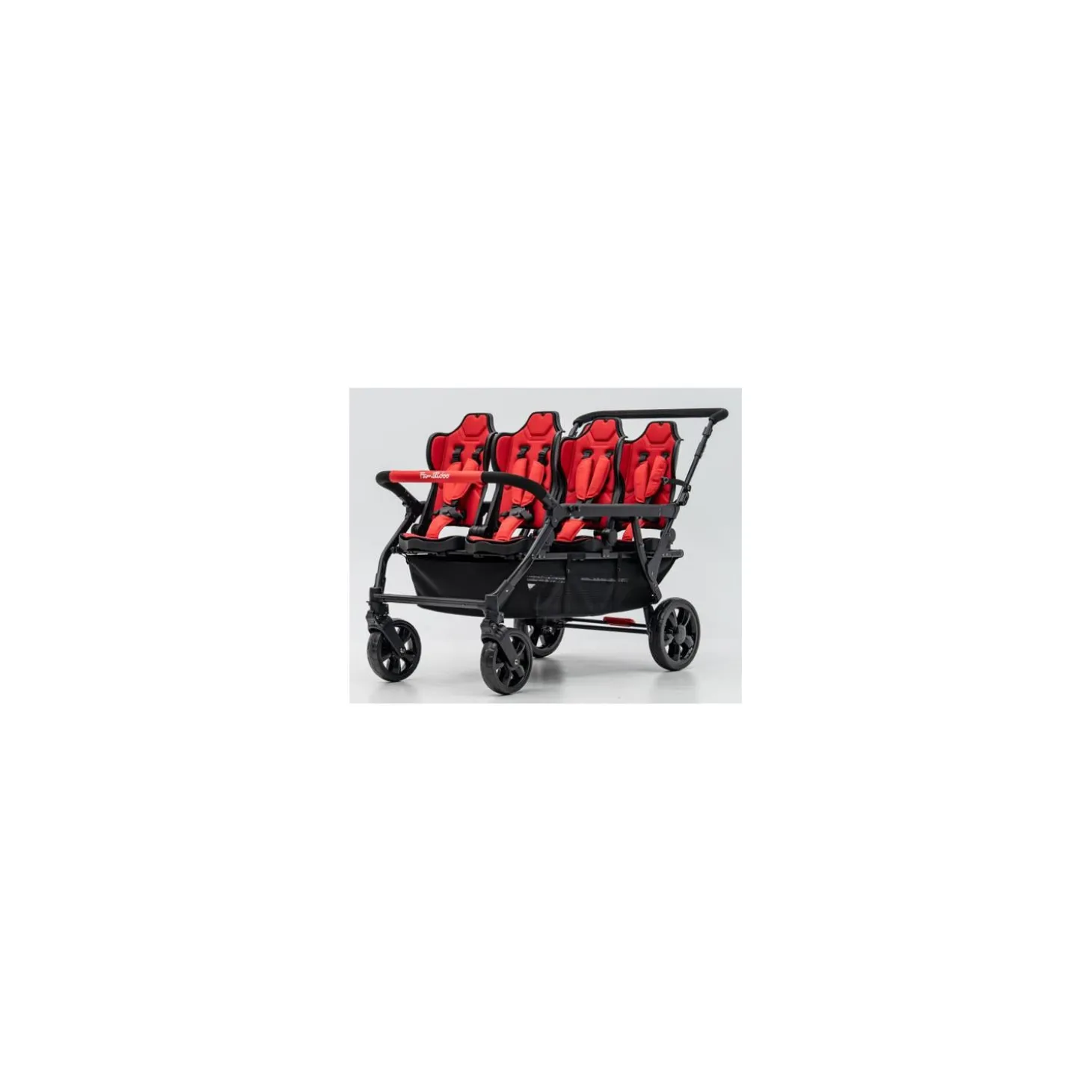 Familidoo Poussette 6 Places Assises Réversibles DSP6 Red