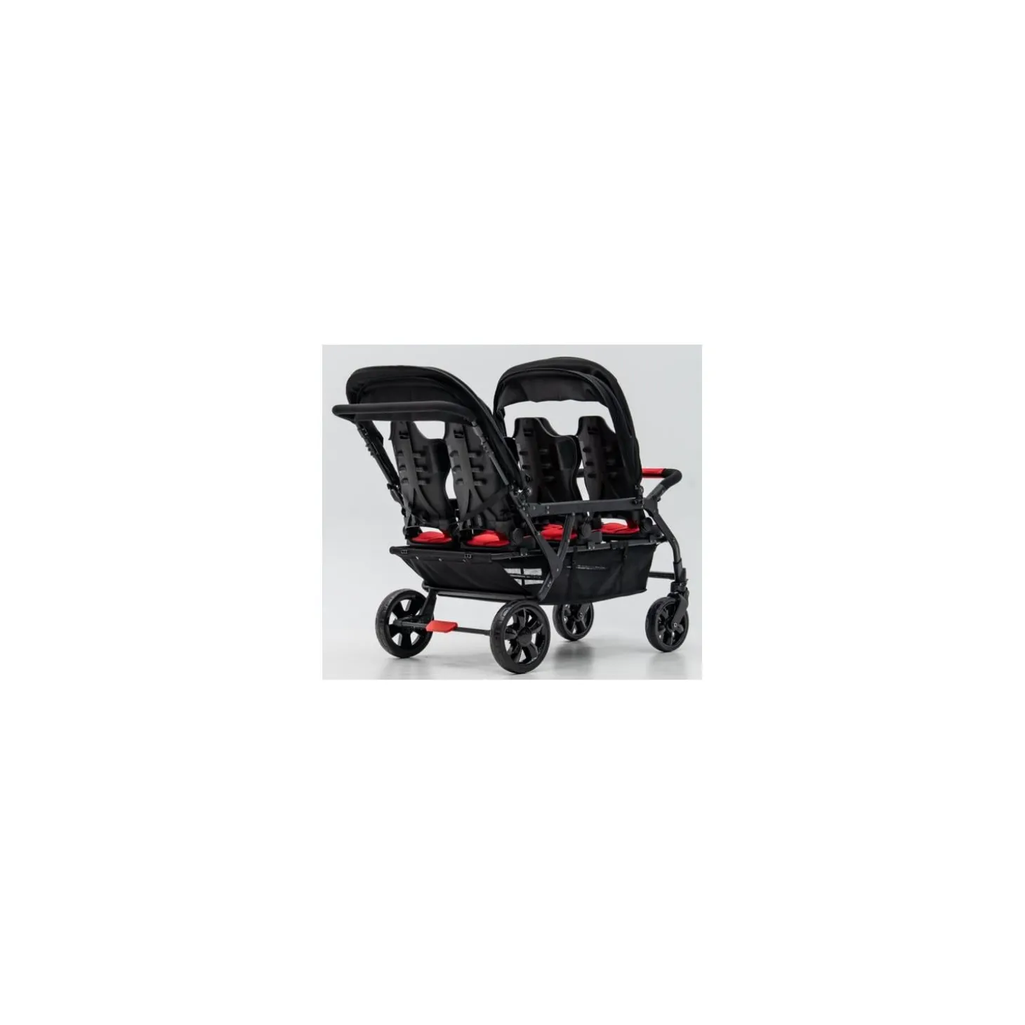 Familidoo Poussette 6 Places Assises Réversibles DSP6 Red
