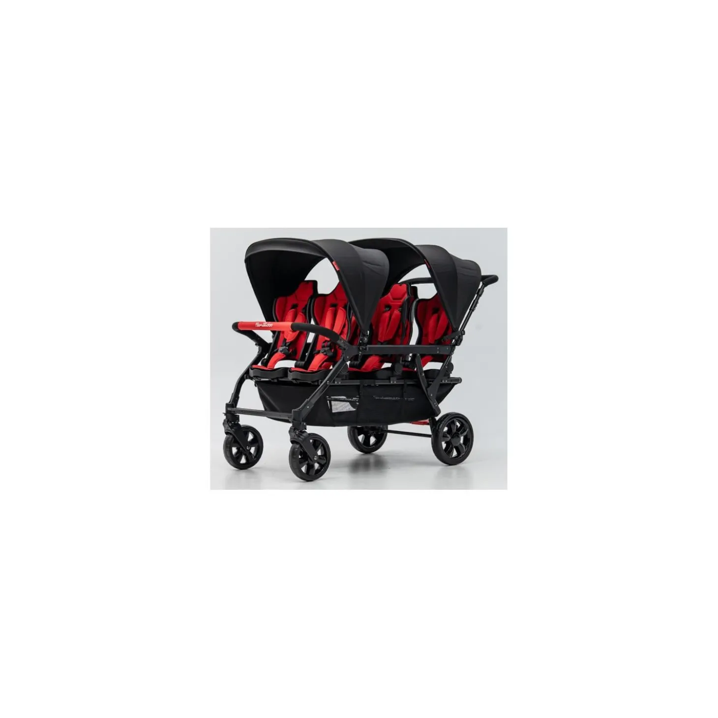 Familidoo Poussette 6 Places Assises Réversibles DSP6 Red
