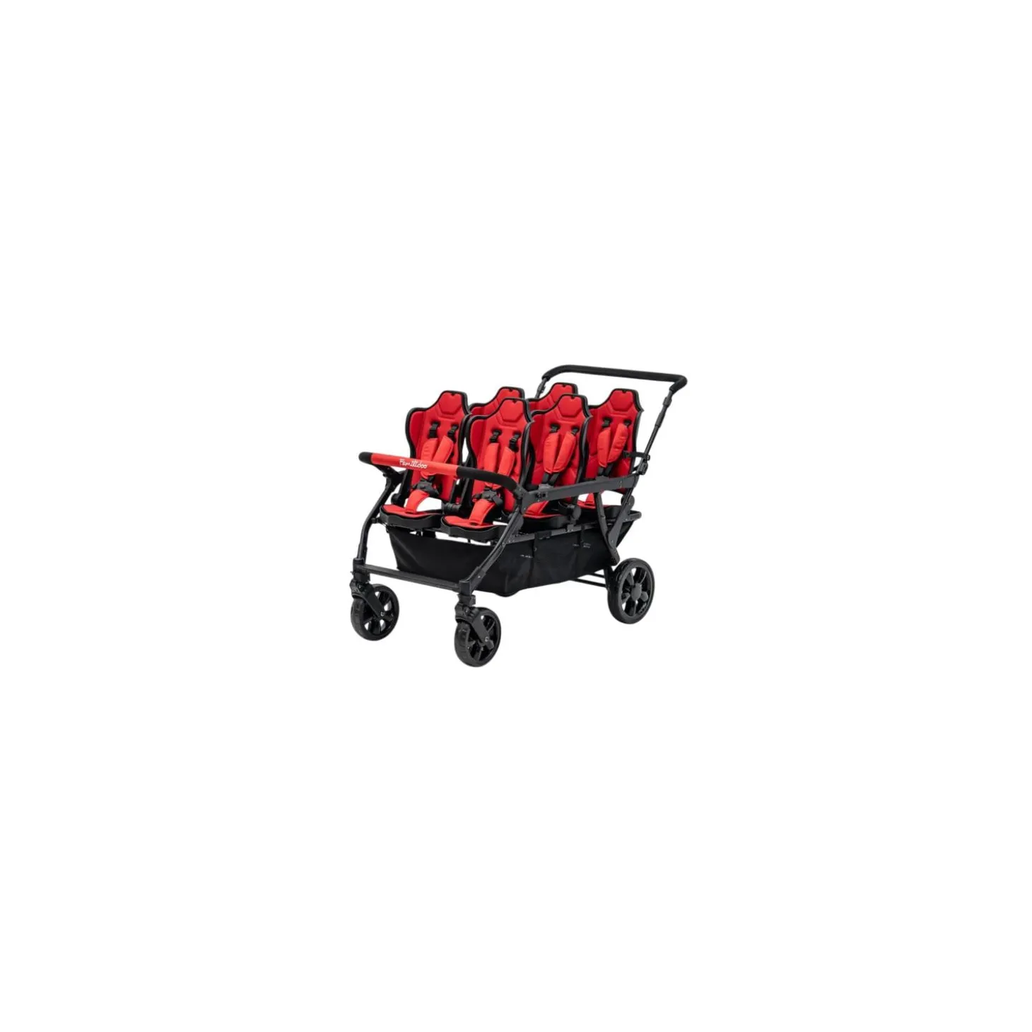 Familidoo Poussette 6 Places Assises Réversibles DSP6 Red
