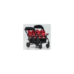 Familidoo Poussette 6 Places Assises Réversibles DSP6 Red