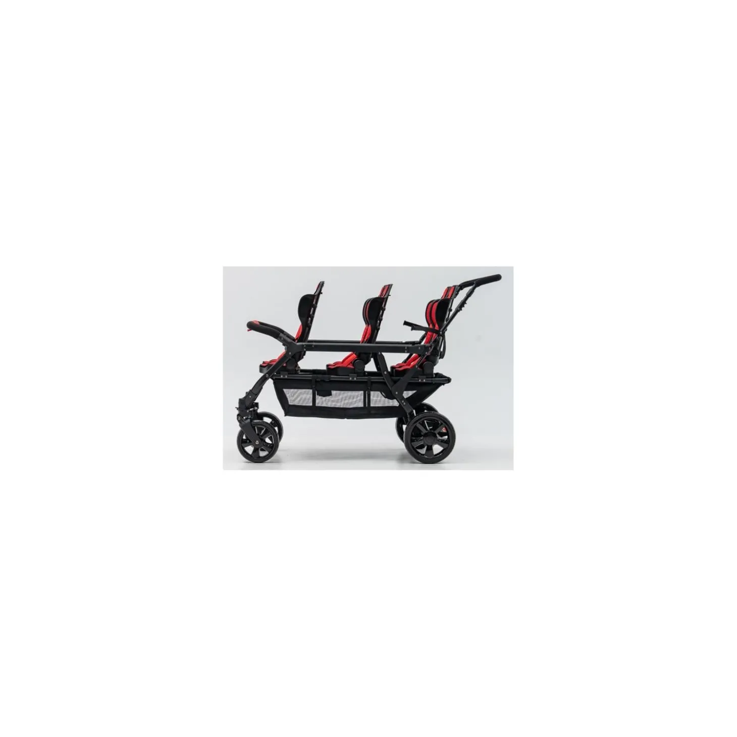 Familidoo Poussette 6 Places Assises Réversibles DSP6 Red