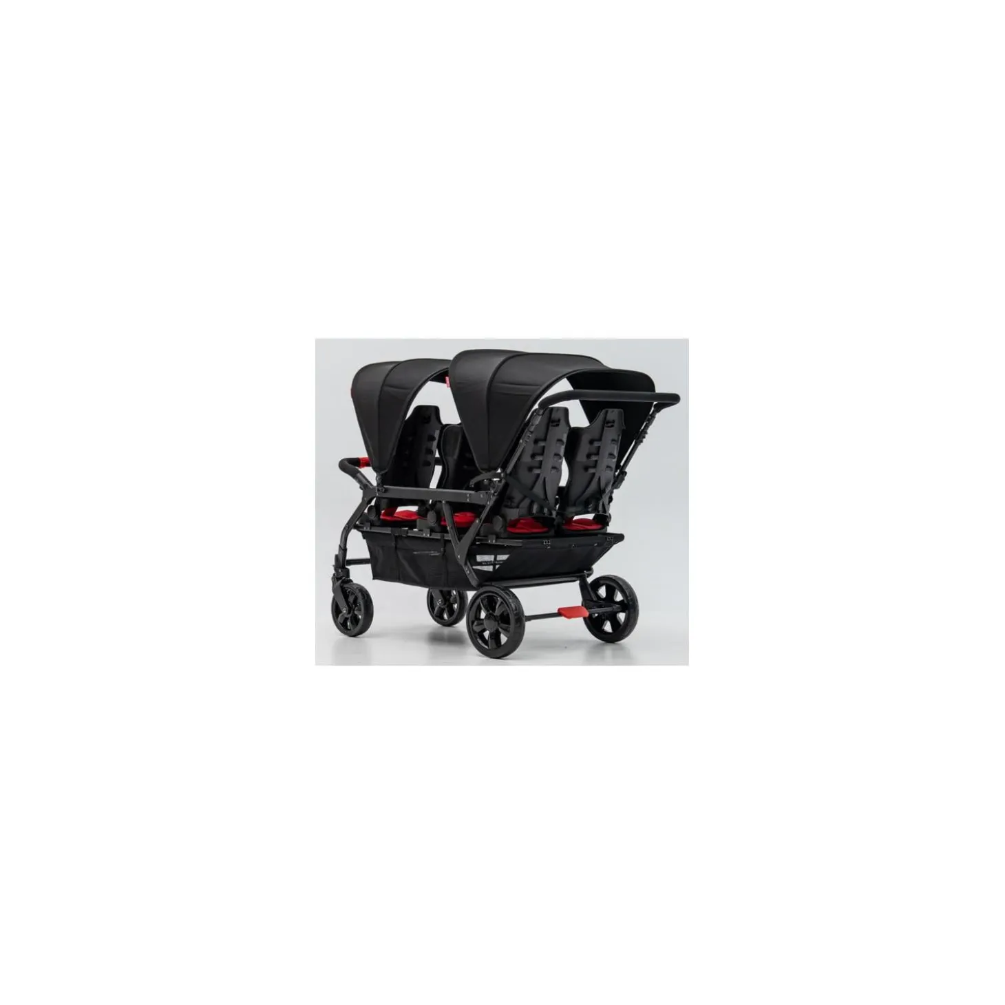 Familidoo Poussette 6 Places Assises Réversibles DSP6 Red