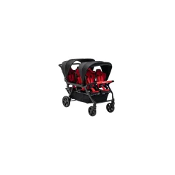 Familidoo Poussette 6 Places Assises Réversibles DSP6 Red