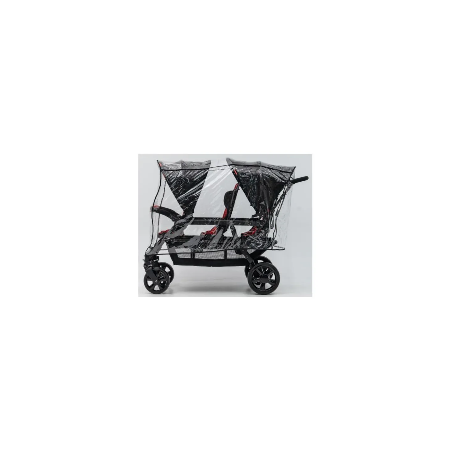 Familidoo Poussette 6 Places Assises Réversibles DSP6 Red