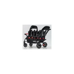 Familidoo Poussette 6 Places Assises Réversibles DSP6 Red