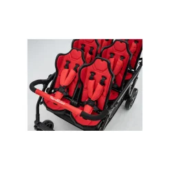 Familidoo Poussette 6 Places Assises Réversibles DSP6 Red