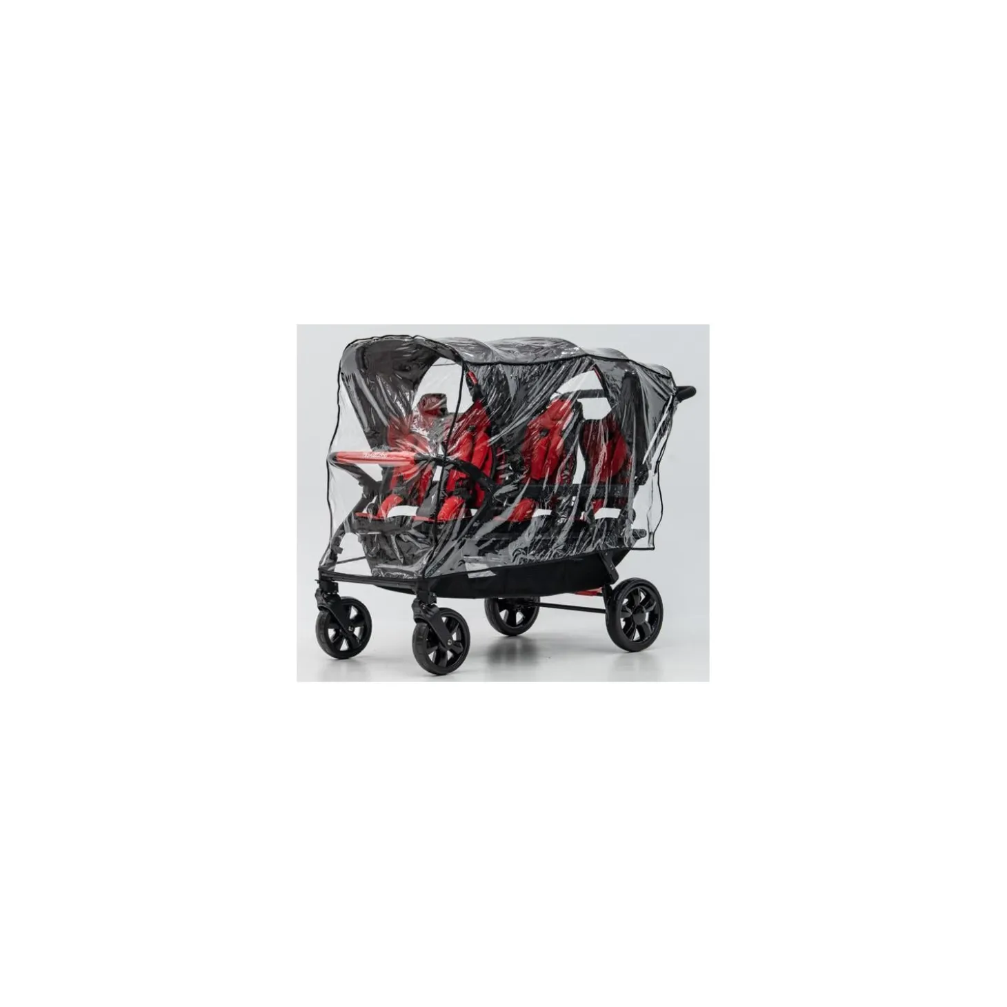 Familidoo Poussette 6 Places Assises Réversibles DSP6 Red