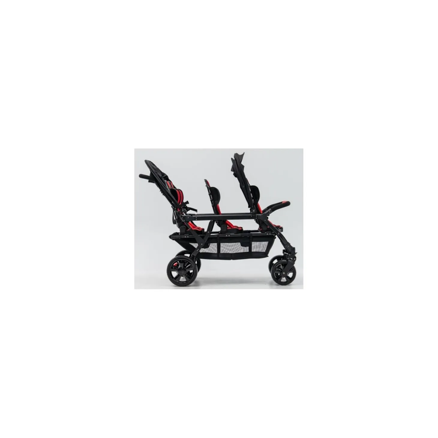 Familidoo Poussette 6 Places Assises Réversibles DSP6 Red