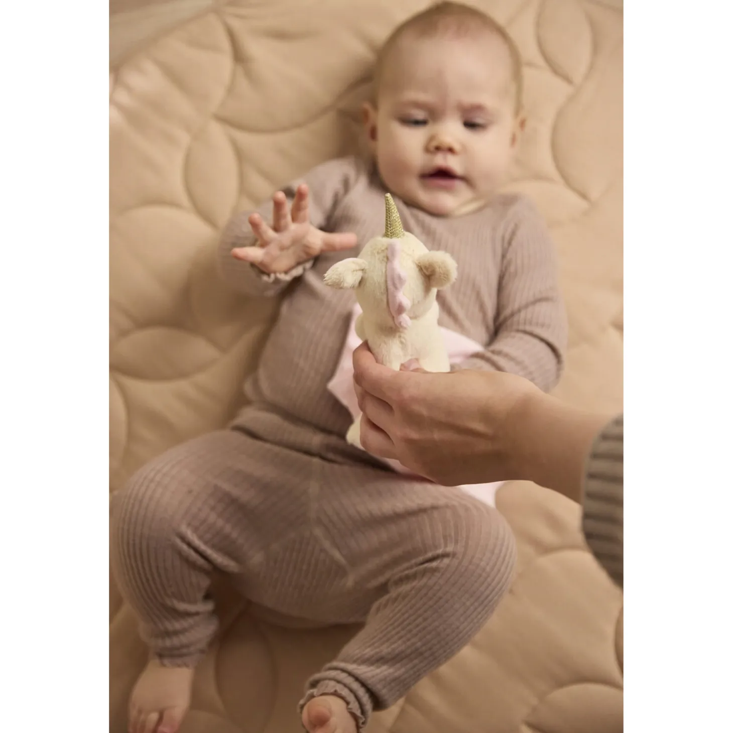 Filibabba Doudou plat Ella la licorne Multicolore