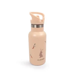 Filibabba Gourde en acier inoxydable Lapin Multicolore 350 ml