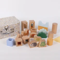 Filibabba                    Kit valisette avec blocs sensoriels en bois    Multicolore