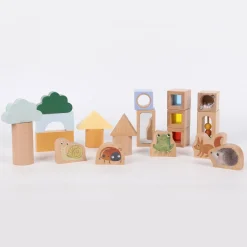 Filibabba                    Kit valisette avec blocs sensoriels en bois    Multicolore