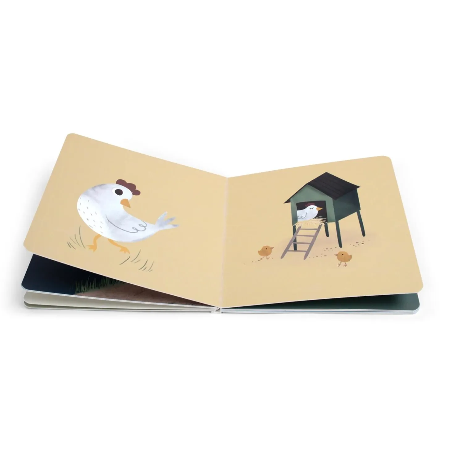 Filibabba Livre bébé A la ferme Multicolore
