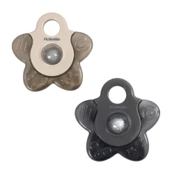 Filibabba Lot de 2 anneaux de dentition rafraîchissant étoile Grey mix