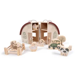 Filibabba Ma ferme en bois et ses animaux Multicolore
