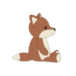Filibabba Peluche Freddy le renard Multicolore