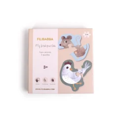 Filibabba                    Set de 3 mes 1ers puzzles Animaux de la ferme    Multicolore