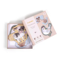 Filibabba                    Set de 3 mes 1ers puzzles Animaux de la ferme    Multicolore