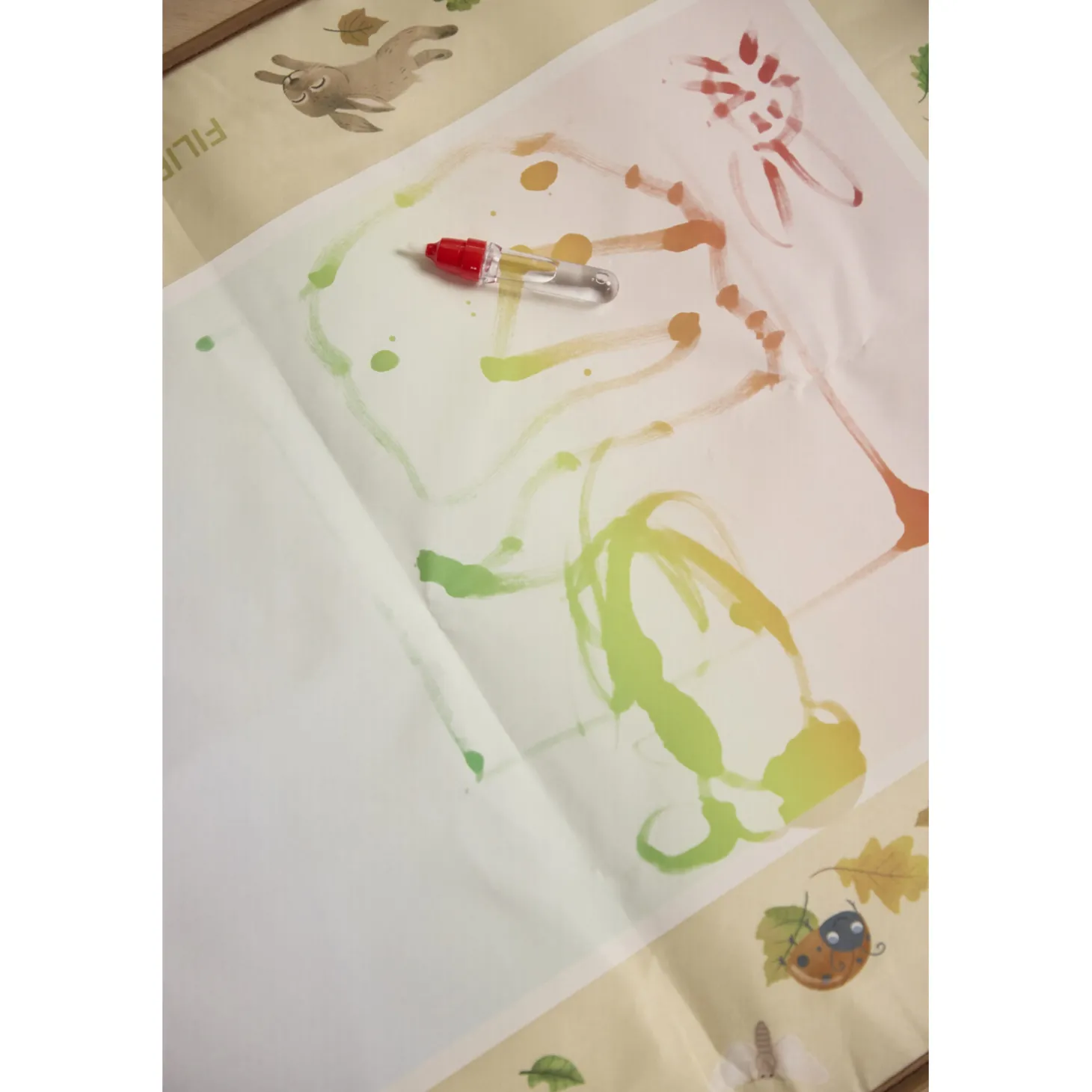 Filibabba Tapis de dessin à l’eau Amis de la forêt Multicolore