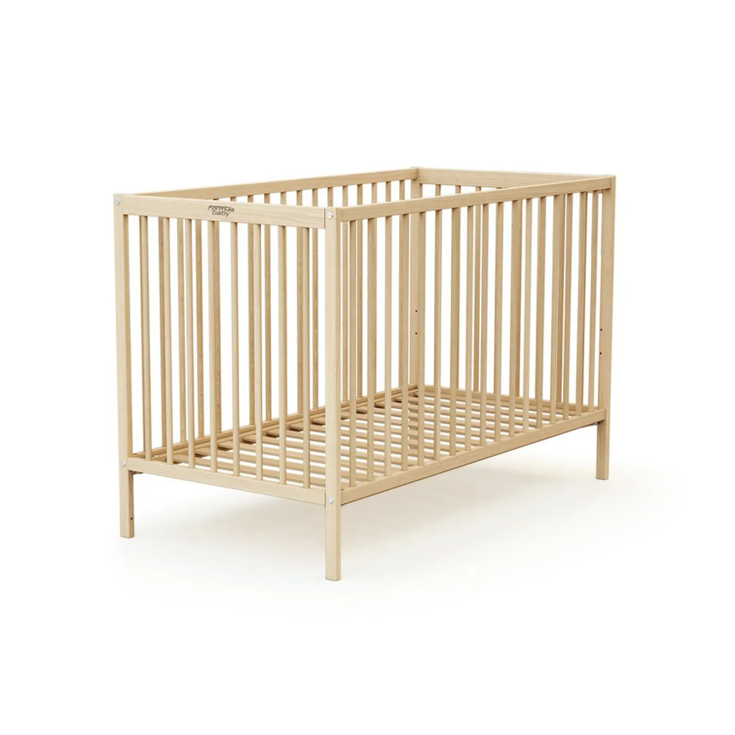 Formula Baby Lit en bois Brut 60x120 cm