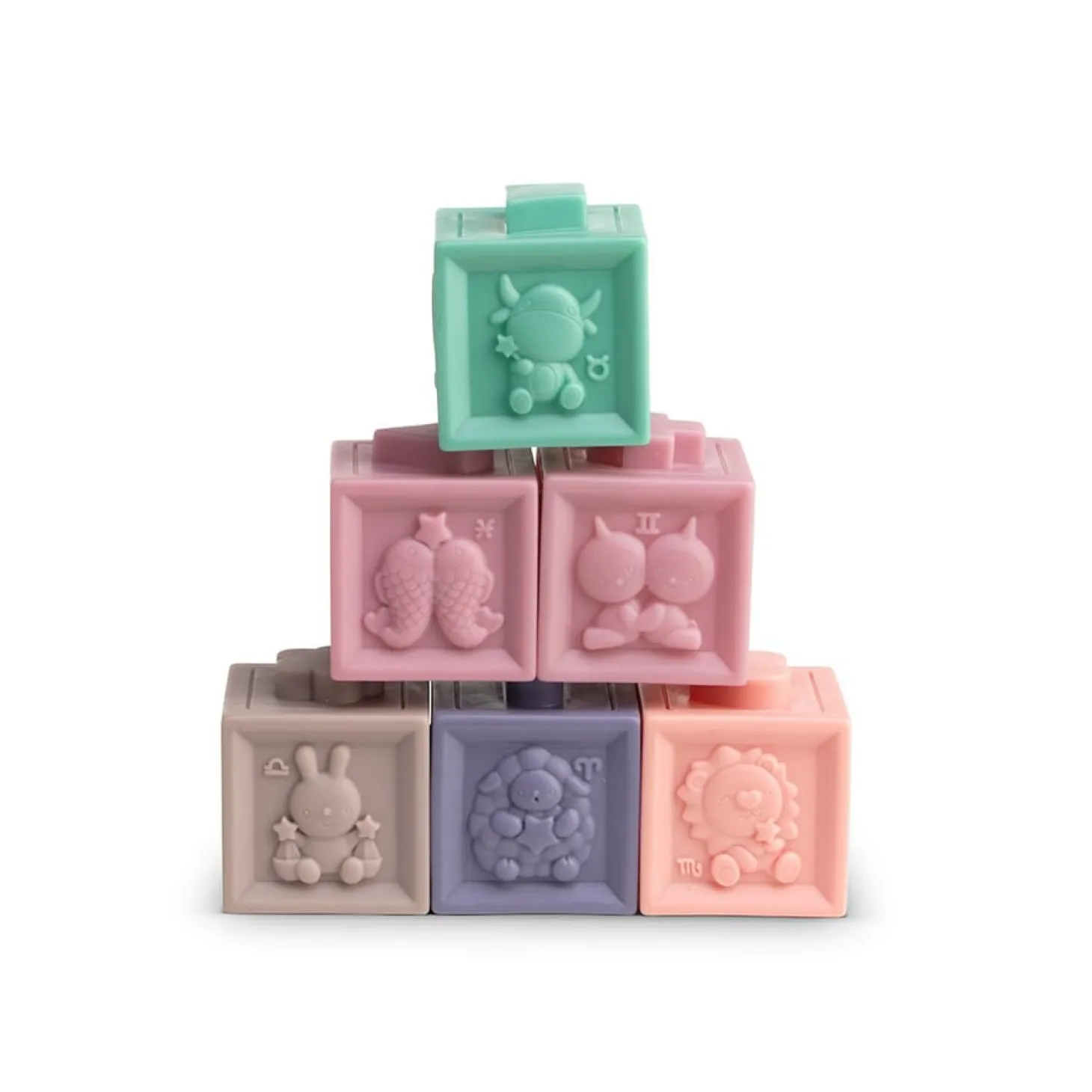Formula Baby Lot de 12 Cubes Sensoriels Multicolore