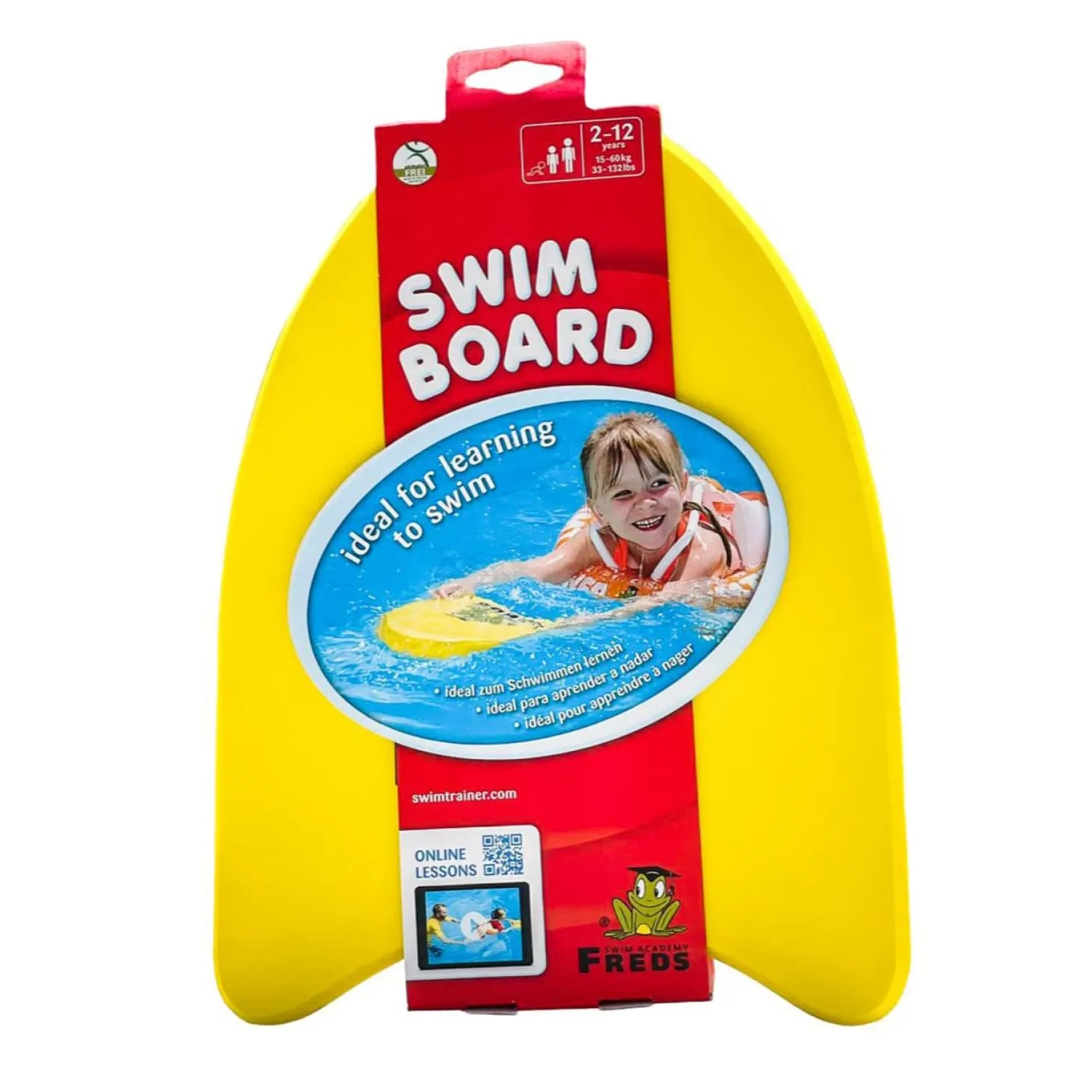 Freds Planche de natation Jaune