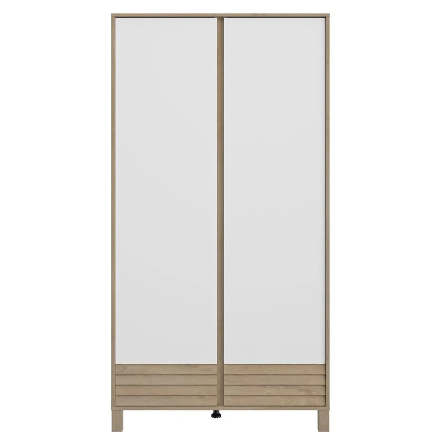 Galipette Armoire 2 portes Achille Chêne Blond Et Blanc