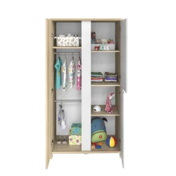 Galipette Armoire 3 portes Sacha Chêne du Bocage