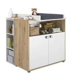 Galipette                    Chambre bébé complète Arthur : lit 70x140, commode, armoire