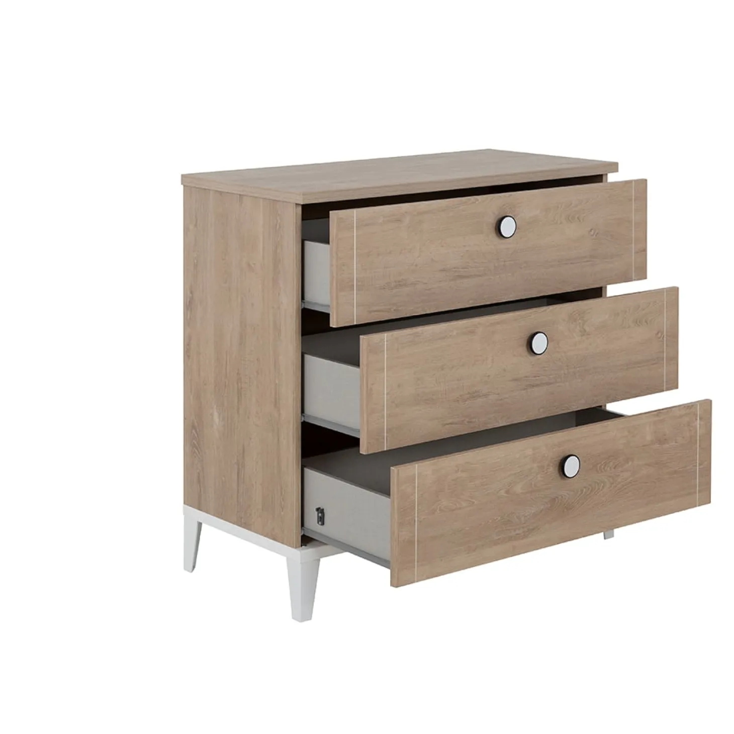 Galipette Commode 3 tiroirs Marcel Chêne Blond