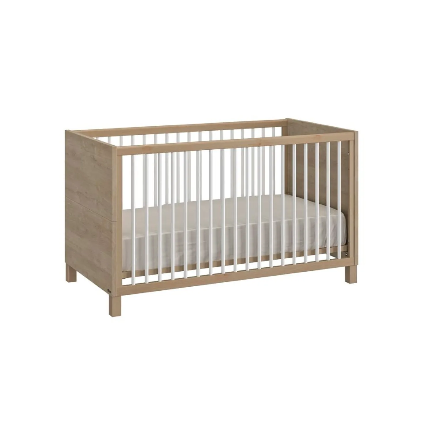Galipette Lit Achille Chêne Blond Et Blanc 70x140 cm