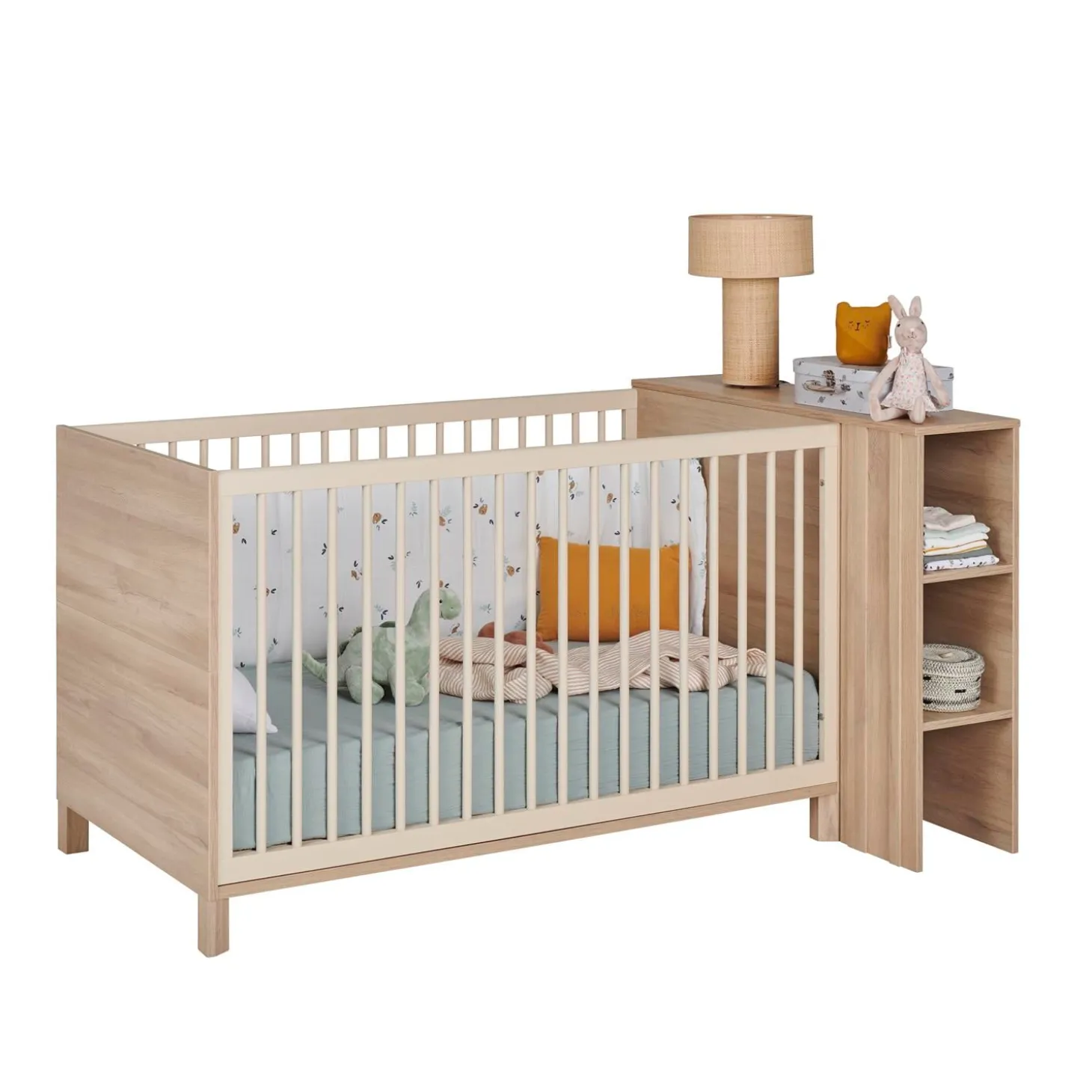 Galipette Lit bébé Calypso Chêne Du Bocage 70x140 cm