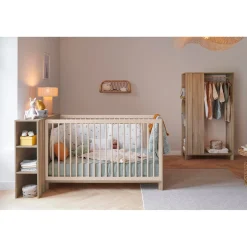 Galipette Lit bébé Calypso Chêne Du Bocage 70x140 cm