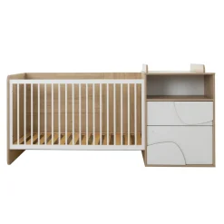 Galipette                    Lit combiné évolutif Basile    Châtaignier Naturel            70x140 cm