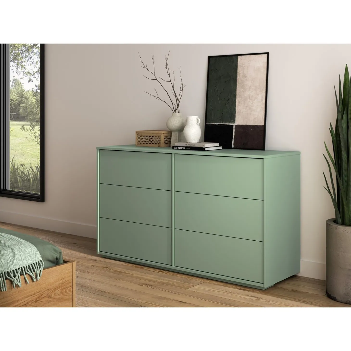 GAMI Commode 6 tiroirs Jade