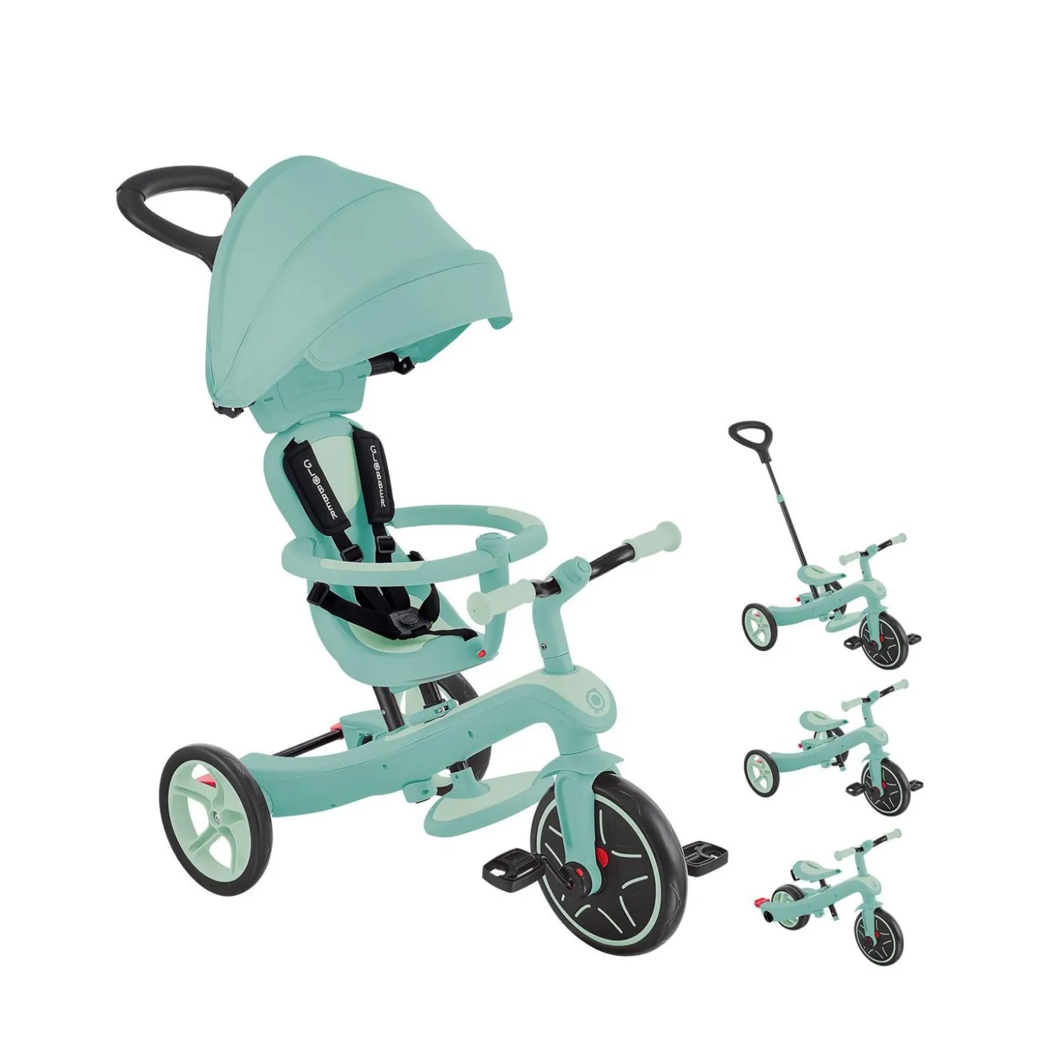 Globber Tricycle Explorer 4 en 1 Ecologic Pistache