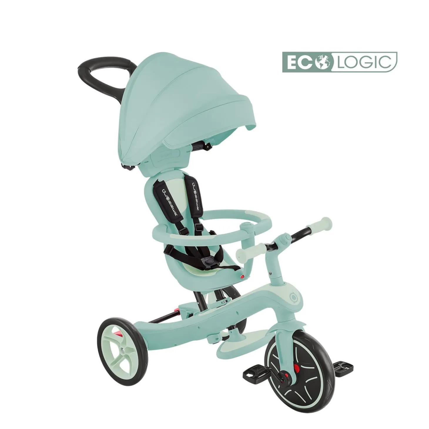 Globber Tricycle Explorer 4 en 1 Ecologic Pistache