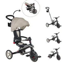 Globber                    Tricycle Explorer Pliable 4 en 1 V2    Taupe