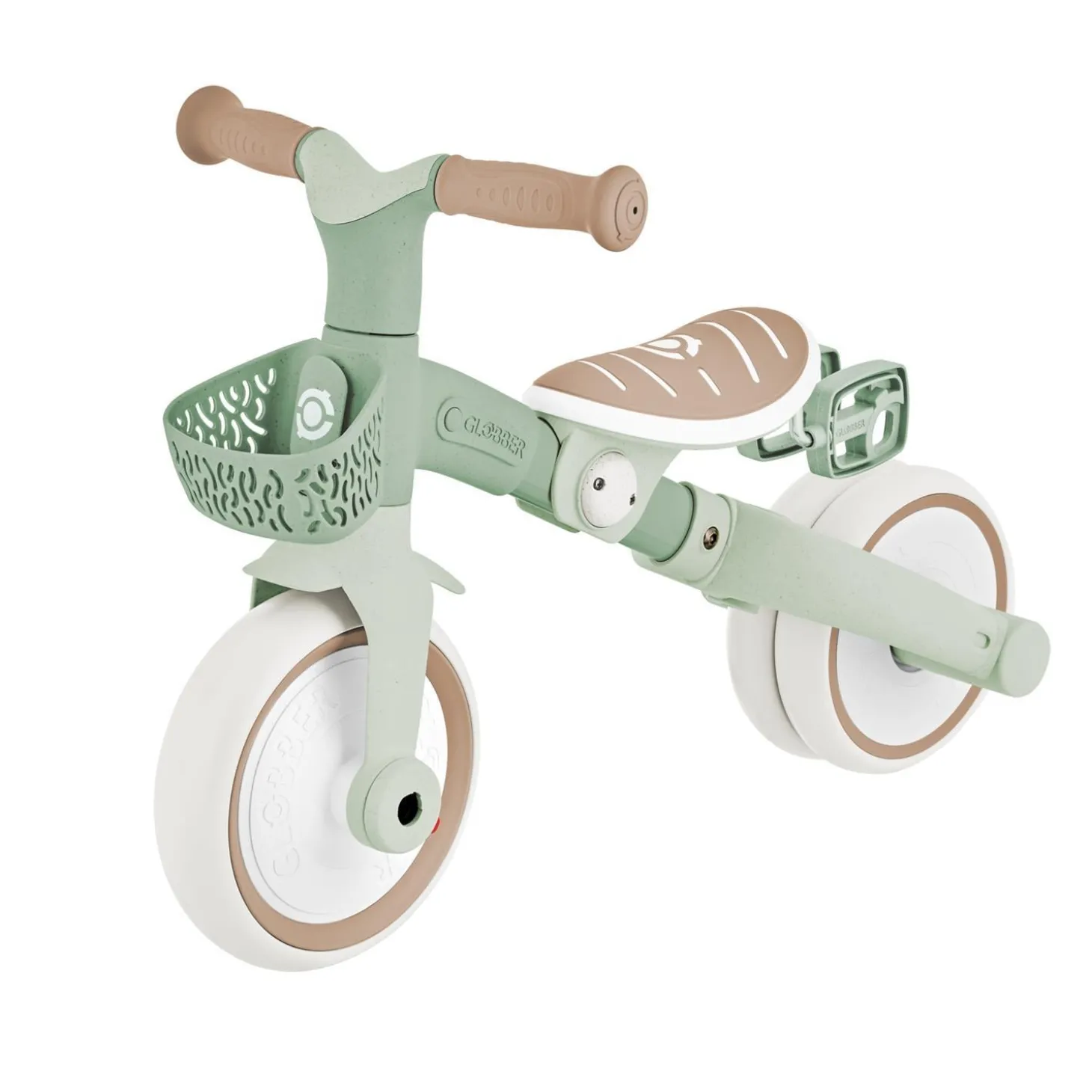 Globber Tricycle Learning Trike Plus 3 en 1 Evolutif Eco Vert Olive / Sauge