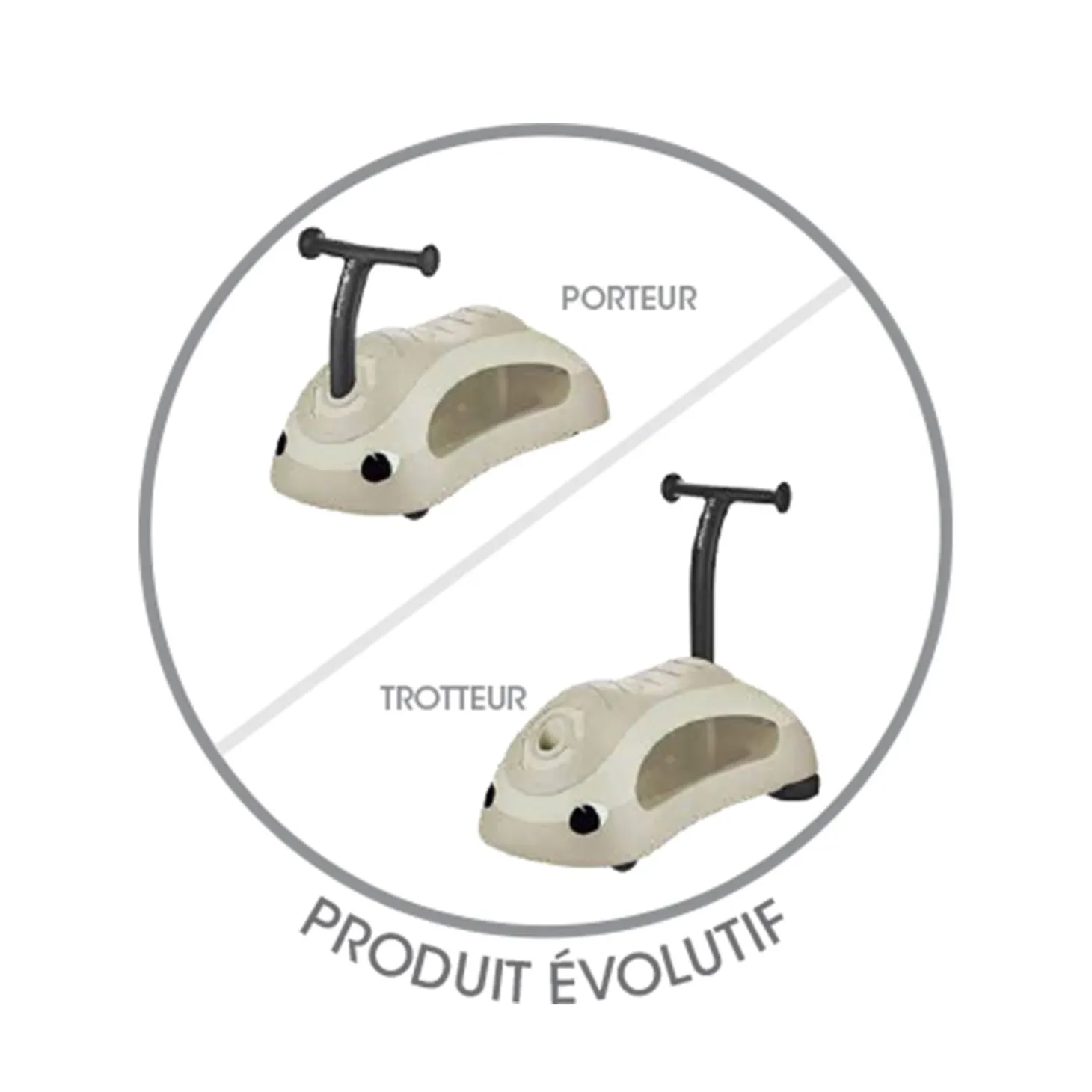 Globber Trotteur Walker & Ride On 2 In 1 Eco Taupe