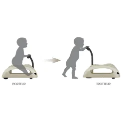 Globber Trotteur Walker & Ride On 2 In 1 Eco Taupe