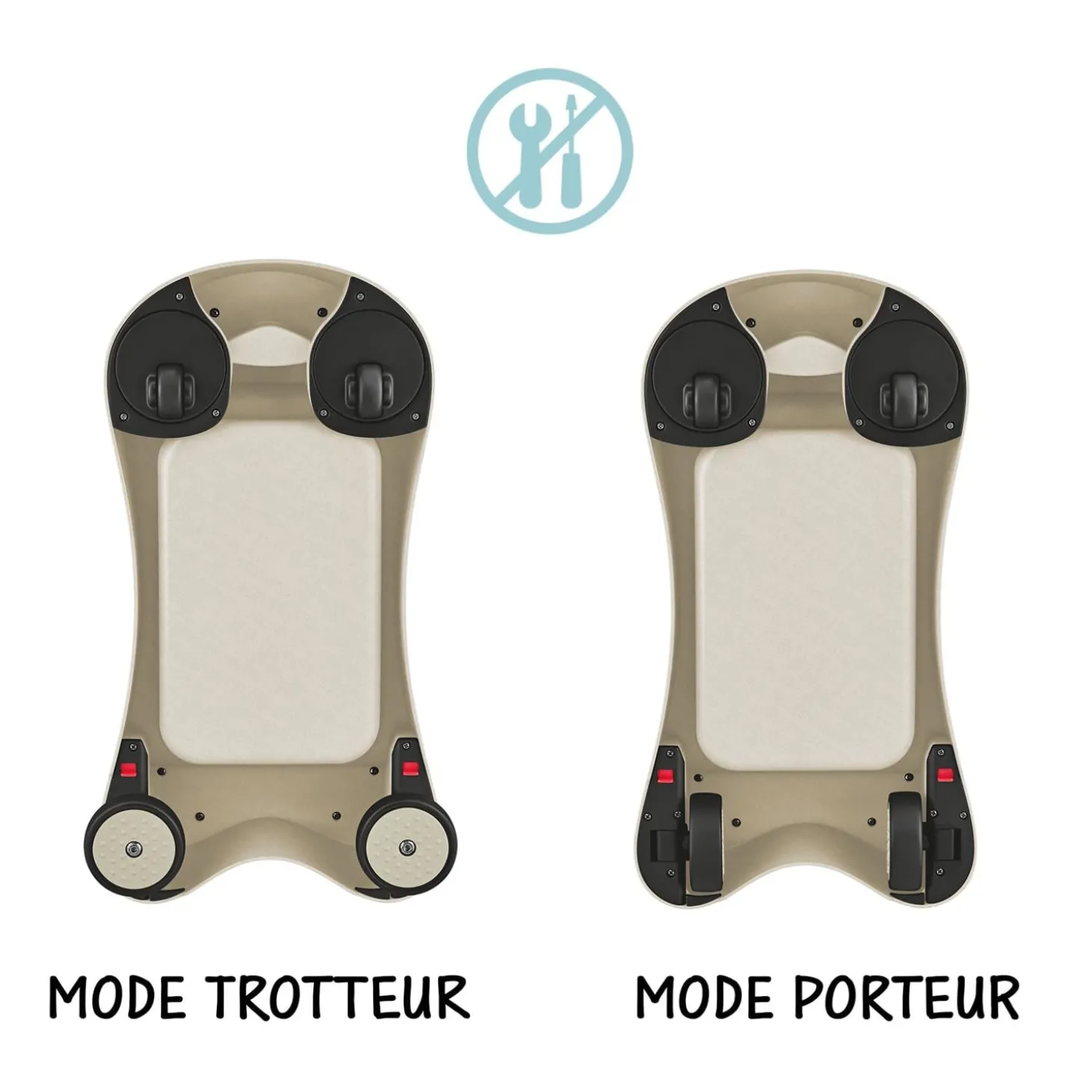 Globber Trotteur Walker & Ride On 2 In 1 Eco Taupe