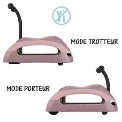 Globber Trotteur Walker & Ride On 2 In 1 Eco Framboise